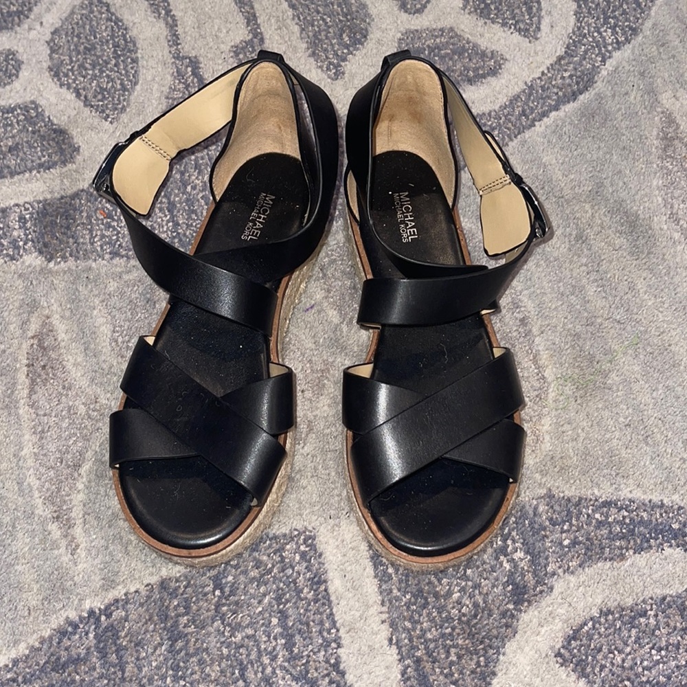 Michael Kors Black Espadrille Sandals
